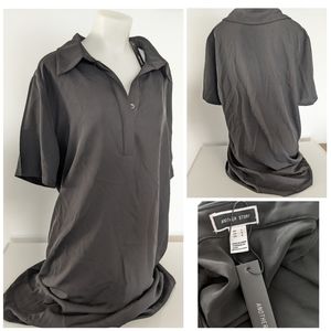 🆕 Oversize Collar Midi Black Dress Sz L